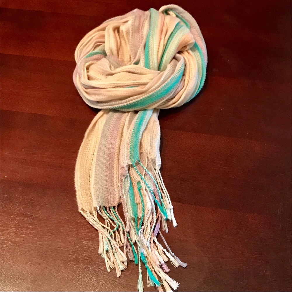 Pastel Striped Scarf - Picture 1 of 4